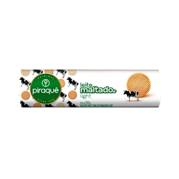 BISCOITO DOCE COM LEITE MALTADO LIGHT 132G -PIRAQUÊ