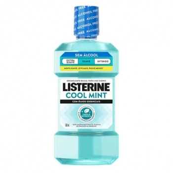 ENXAGUANTE BUCAL LISTERINE COOL MINT EXTRA SUAVE SEM ÁLCOOL 500ML