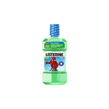 ENXAGUANTE BUCAL LISTERINE MENTA SUAVE HOMEM-ARANHA SEM ÁLCOOL 250ML