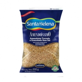 AMENDOIM GRANULADO SEM SAL 500G - SANTA HELENA
