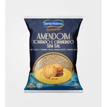 AMENDOIM CULINARIA DEPELICULADOS SEM SAL 500G - SANTA HELENA