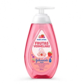 SABONETE LÍQUIDO J&J BABY FRUTAS VERMELHAS 200ML