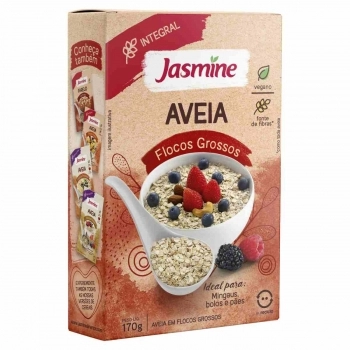 AVEIA FLOCOS GROSSOS INTEGRAL 20X170G - JASMINE