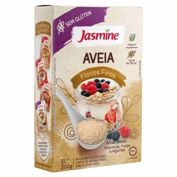 AVEIA FLOCOS FINOS SEM GLUTEN 10X200G - JASMINE