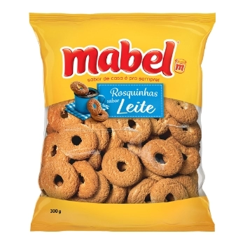 ROSQUINHA SABOR LEITE 32X300 G - MABEL