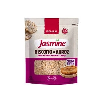BISCOITO DE ARROZ COM QUINOA E LINHAÇA INTEGRAL 90G SACHÊ - JASMINE