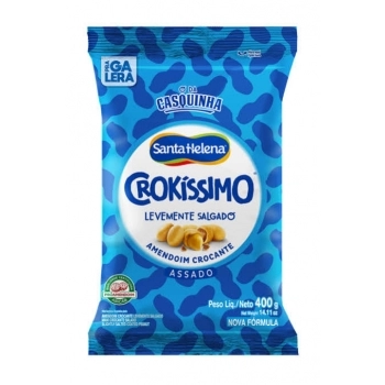 ***AMENDOIM CROKÍSSIMO LEVEMENTE SALGADO DISPLAY 450G - SANTA HELENA