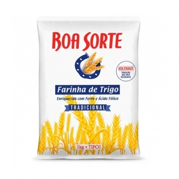 Farinha De Trigo Tipo 1 1Kg Boa Sorte