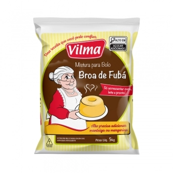 Mistura De Bolo Vilma Broa De Fubá 5Kg