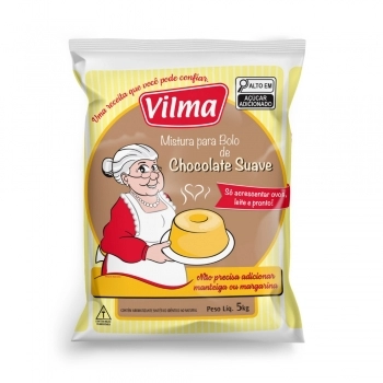Mistura De Bolo Vilma Chocolate Suave 5Kg