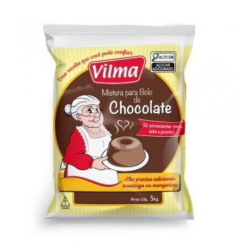 Mistura De Bolo Vilma Chocolate Forte 5Kg
