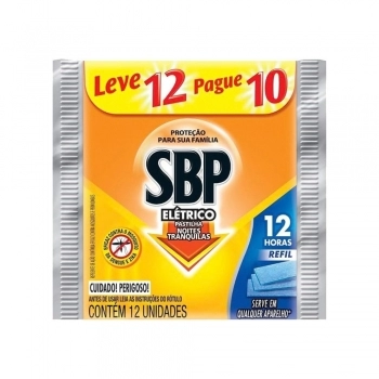 Repelente De Pastilha Refil 12 Horas Elétrico Sbp