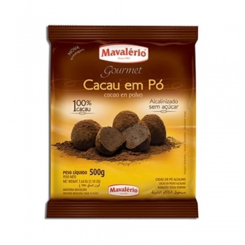 Cacau Em Pó 100% Alcalinizado 500G Mavalério