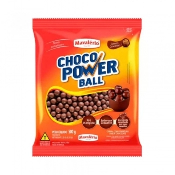 Cereal Drageado Choco Power Ball Ao Leite 500G Mavalério