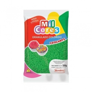 Granulado Crocante Verde Mil Cores 500G Mavalério