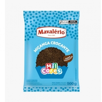 Confeito Miçanga Brigadeiro Mil Cores 500G Mavalério
