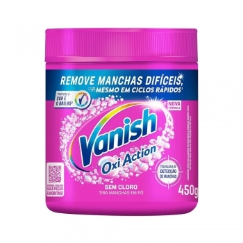 Vanish Tira Manchas Em Pó Oxi Action Pink 450G