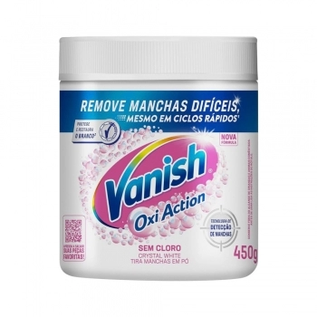 Vanish Tira Manchas Em Pó Oxi Action Crystal White 450G