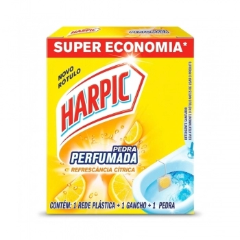 Pedra Sanitária Aroma Plus Citrus Harpic 20G