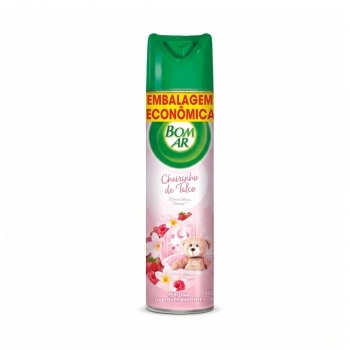 Desodorizador Bom Ar Aerossol Cheirinho De Talco 432Ml