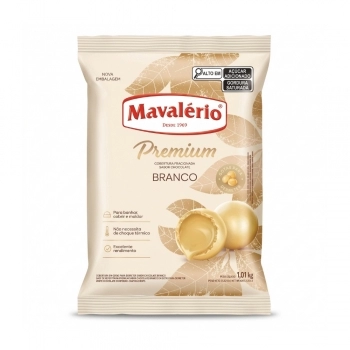 Cobertura Premium Branca Moeda 1,01Kg Mavalério