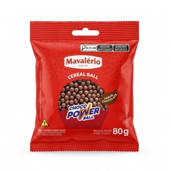 Cereal Drageado Choco Power Ball Ao Leite 80G Mavalério