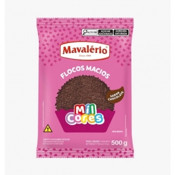 Granulado Macio Em Flocos Chocolate 500G Mavalério