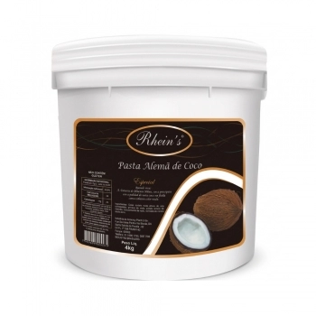Pasta Alemã Com Fruta Coco 4Kg Rhein\`S