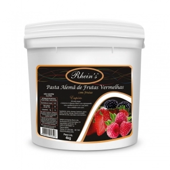 Pasta Alemã Com Frutas Vermelhas 4Kg Rhein\`S