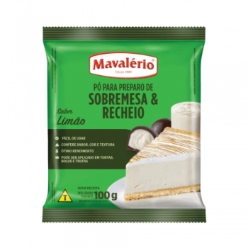Pó Para Preparo De Sobremesa Limão 100G Mavalério