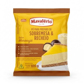 Pó Para Preparo De Sobremesa Maracujá 100G Mavalério