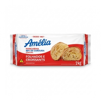 Margarina Folhada Amélia 2Kg Vigor