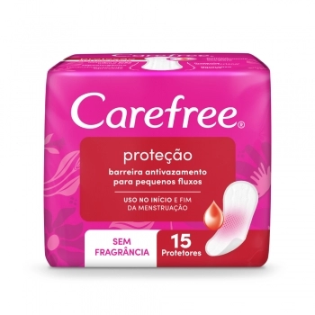 Absorvente Carefree Proteção C/ Perfume C/ 15 Unidades