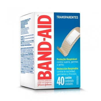 Curativo Transparente Band-Aid C/ 40 Unidades Johnsons Kenvue