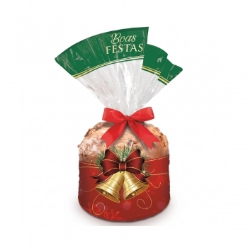 Sacola Desenhada Panetone 500G Fardo C/ 100 Unidades