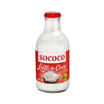 Leite De Coco Tradicional Vidro 200Ml Sococo