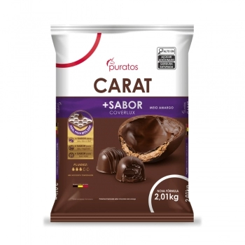 Cobertura Meio Amarga Carat Coverlux Moeda 2,01Kg Puratos