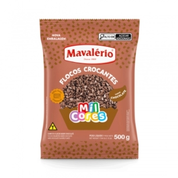 Granulado Crocante Em Flocos Chocolate 500G Mavalério