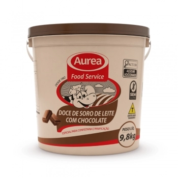 Doce De Soro De Leite Com Chocolate 9,8Kg Áurea