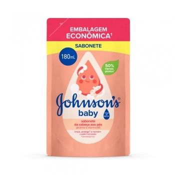 Líquido Baby Cabeça Aos Pés Refil 180Ml Johnsons Kenvue