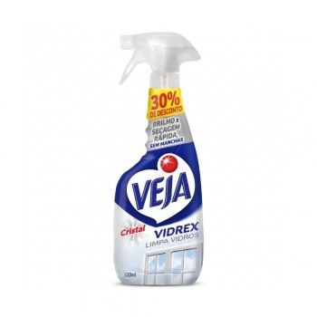 Veja Limpa Vidros Vidrex Cristal Pulverizador 500Ml