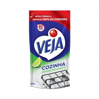 Veja Limpador Desengordurante Limão Doypack 400Ml