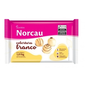 Cobertura Premium Branco Barra Norcau 1,01Kg Puratos