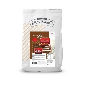 Mistura De Pão De Ló Chocolate 5,01Kg Bravíssimo