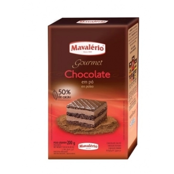 Chocolate Em Pó Solúvel 50% 200G Mavalério
