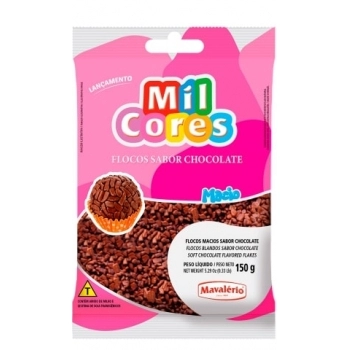 Granulado Macio Em Flocos Chocolate 150G Mavalério